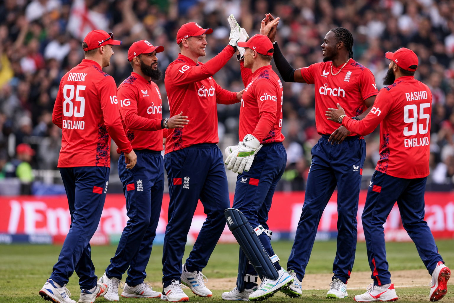 england team wicket win