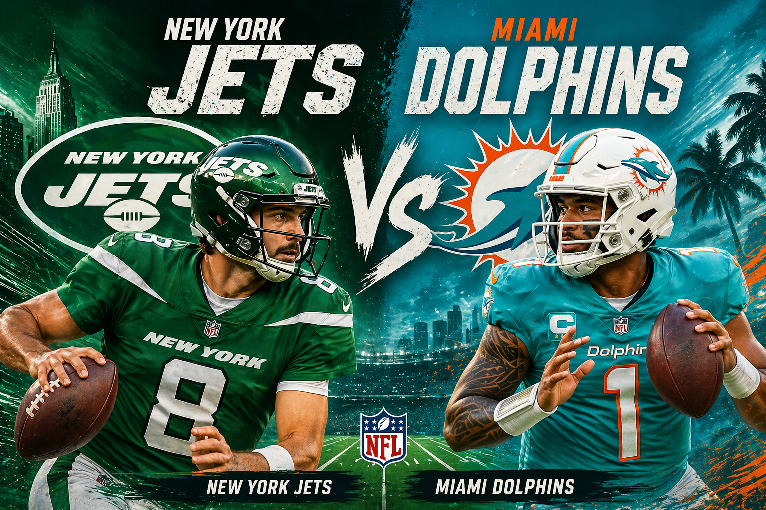 New York Jets Vs Miami Dolphins Match Player Stats